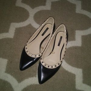Studded Forever 21 pointed toe flats